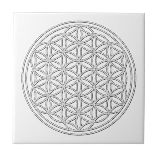 LEVENSSTROOM - wit Tegeltje (Voorkant)