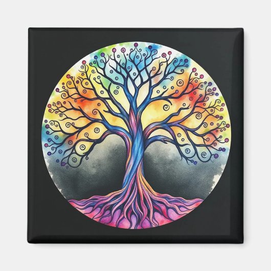 Levensstructuur van de waterverf magneet (Voorkant)