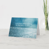 Levensstruiken Inspirerend Quote Rain Foto Kaart (Voorkant)