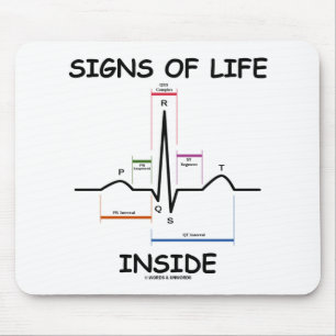 Levensteken binnen (Hartslag ECG/EKG) Muismat