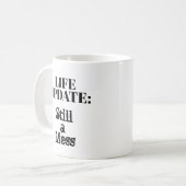 Levensupdate: nog steeds een puinhoop koffiemok (Voorkant links)