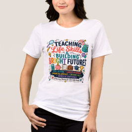 Levensvaardigheden onderwijzen en heldere toekomst Tri-Blend shirt