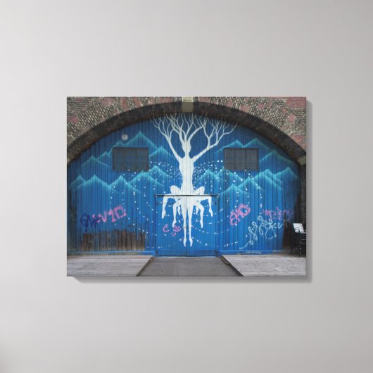 Levensvatgraffiti Canvas Afdruk (Voorkant)