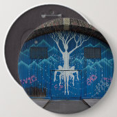 Levensvatgraffiti Ronde Button 6,0 Cm (Voorkant /achterkant)