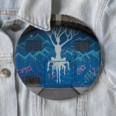 Levensvatgraffiti Ronde Button 6,0 Cm (In situ)