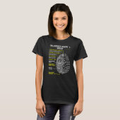 Levensverzekeringsagent Brain Insurance Broker Pra T-shirt (Voorkant volledig)
