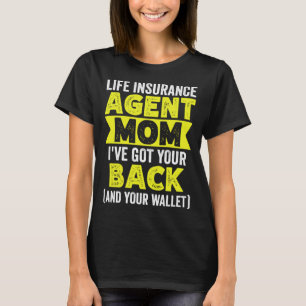Levensverzekeringsagent mam ive kreeg je rug en je t-shirt