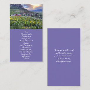 Levensviering Bloemstuk Funeral Card Visitekaartje