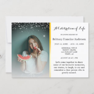 Levensviering Elegante en smaakvolle begrafenis Kaart