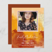 LEVENSVIERING Funeral Memorial FOTO Budget (Voorkant / Achterkant)