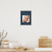 Levensviering Mannelijk Rouw Welkom Bord Poster (Keuken)