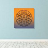 LEVENSVLOEISTOFFER - Schets 1 van het symbool voor Canvas Afdruk (Insitu (Houten vloer))