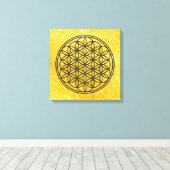 LEVENSVLOEISTOFFER - Schets 1 van het symbool voor Canvas Afdruk (Insitu (Houten vloer))