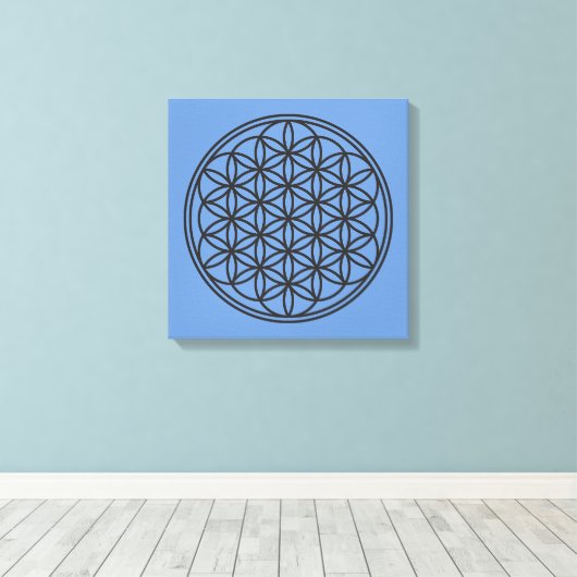 LEVENSVLOEISTOFFER - Schets 1 van het symbool voor Canvas Afdruk (Insitu (Houten vloer))