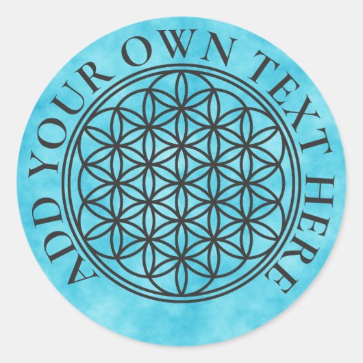 LEVENSVLOEISTOFFER - Schets 1 van het symbool voor Ronde Sticker (Voorkant)