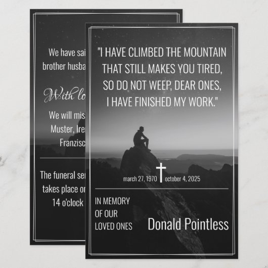 Levenswerk (Voorkant / Achterkant)
