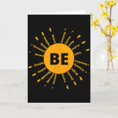 Levenswerk Inspiratie Motiverend Positief Gezegde Kaart (Gele Bloem)