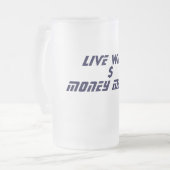 LEVENSWIJK, $, GELD MAKIN MATGLAS BIERPUL (Voorkant links)