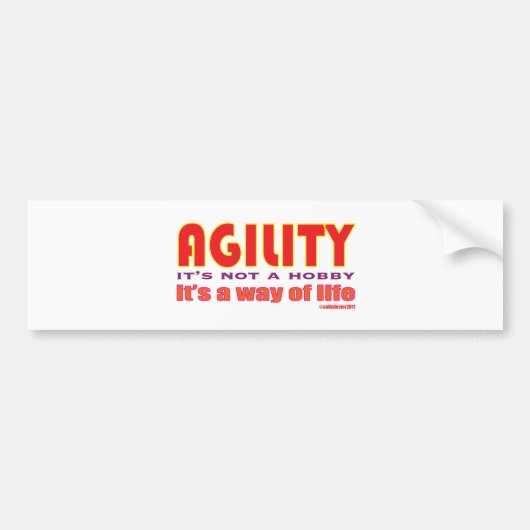 levenswijze bumpersticker (Voorkant)