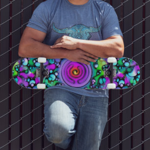 Levenswijze - Neurografisch kunstpatroon 2 Skateboard