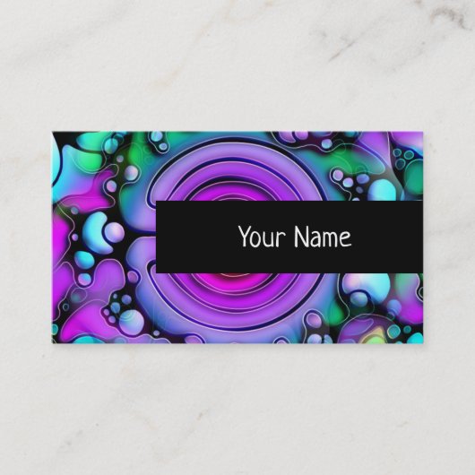 Levenswijze - Neurografisch kunstpatroon 2 Visitekaartje (Voorkant)