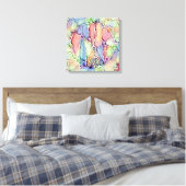 Levenswijze - neurografisch patroon 1 canvas afdruk (Insitu (Slaapkamer))