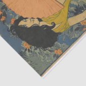 L'eventail (The Fan) van Eugene Grasset Tissuepapier (Detail)