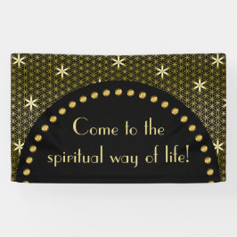 Levenventilator - naadloos patroon - gouden bloem spandoek