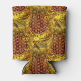 Levenventilator - naadloos patroon - gouden glijne blikjeskoeler