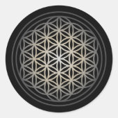 Levenventilator - Zilverversie Ronde Sticker (Voorkant)