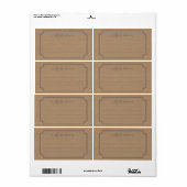 "Lever aan" mailinglabels Etiket (Full Sheet)