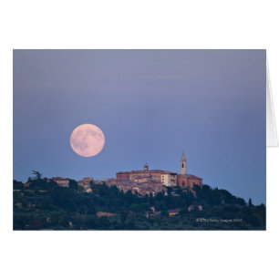 Lever de lune sur Pienza