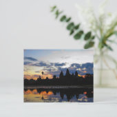 Lever de soleil à Angkor Wat, Cambodge - Carte pos (Debout devant)