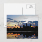 Lever de soleil à Angkor Wat, Cambodge - Carte pos (Devant / Derrière)