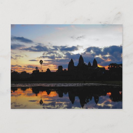 Lever de soleil à Angkor Wat, Cambodge - Carte pos (Devant)
