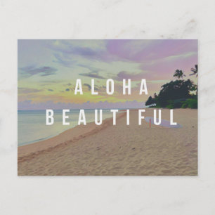 Lever de soleil à Haena Aloha Belle Carte postale