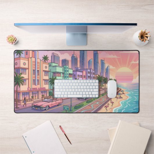 Lever de soleil Art Déco pastel à Miami (Bureau 1)