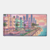 Lever de soleil Art Déco pastel à Miami (Recto)