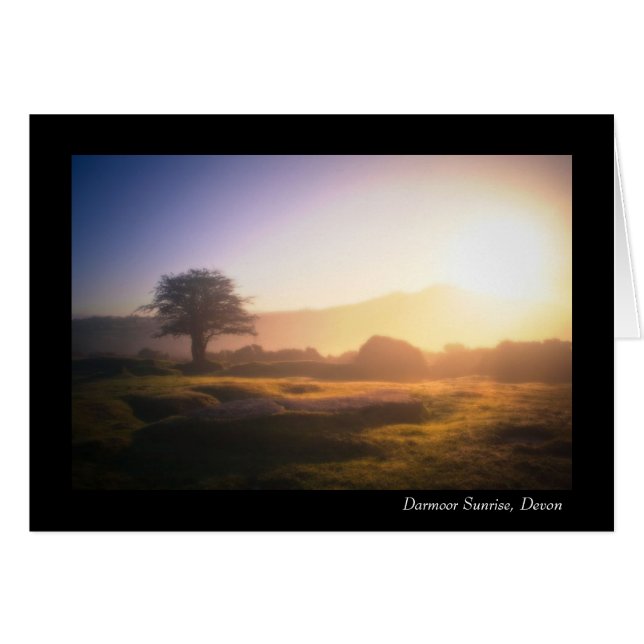 Lever de soleil de Dartmoor, Devon (Devant horizontal)
