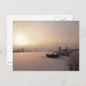 Lever de soleil d'hiver dans la carte postale Pays (Devant / Derrière)