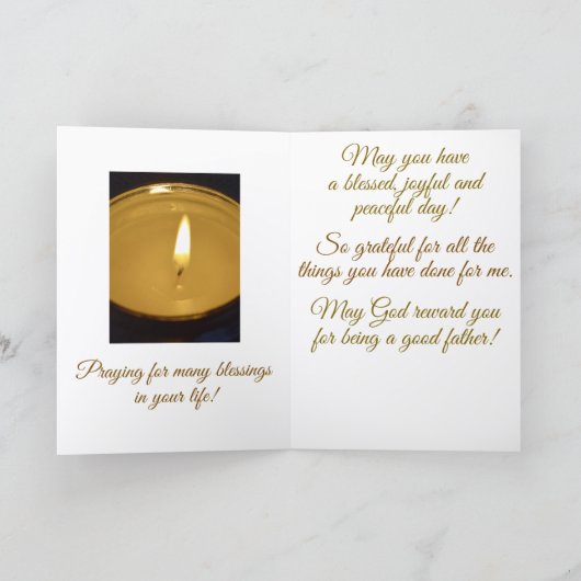 Lever de soleil impressionnant, papa, carte Fête d (Intérieur)