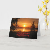 Lever de soleil impressionnant, pour mari, carte d (Fleur jaune)