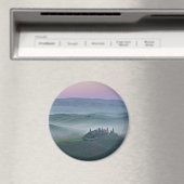 Lever de soleil rose sur un aimant paysage toscan  (In Situ (Lave-vaisselle))