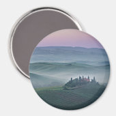 Lever de soleil rose sur un aimant paysage toscan  (Recto/Verso)