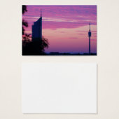 Lever De Soleil Rose Violet À Vienne Autriche (Devant & derrière)