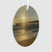 Lever de soleil stupéfiant à Virginia Beach Pier - (devant)