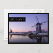 Lever de soleil sur la carte postale de bord des m (Devant / Derrière)