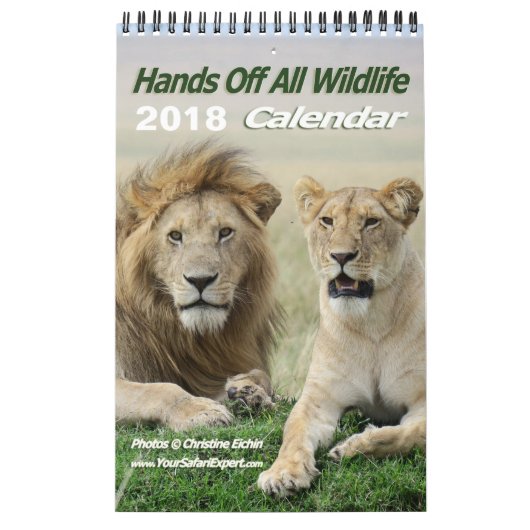 Lever de soleil sur le calendrier Wildli du Kenya  (Protection)