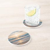 Lever de soleil sur le Dessous de verre de grès de (Côté)