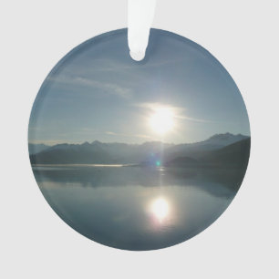 Lever de soleil sur le fjord College en Alaska Pho